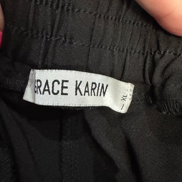 Grace Karin Paperbag Waist Black Pants - Size XL - Picture 4 of 4